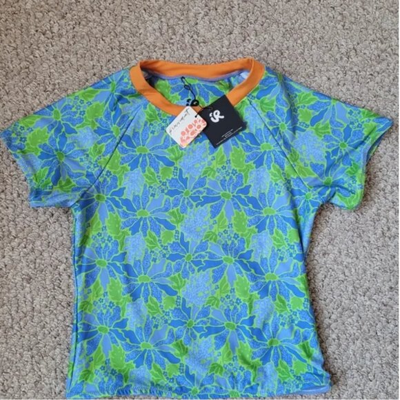 Free People NWT Inner Realm High Tide UV Protection Surf Swim Top size M - Picture 2 of 4